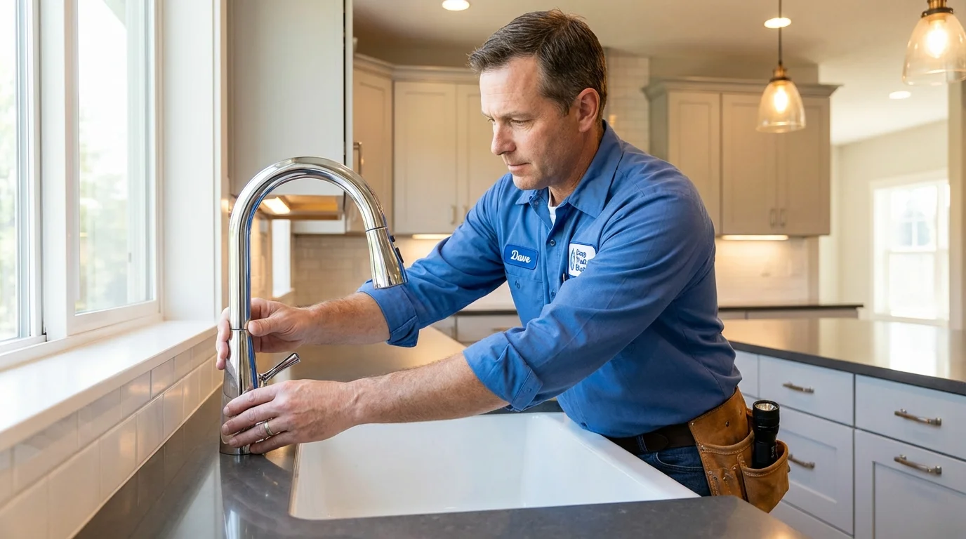 Kitchen faucet installation by Johns Plumbing LLC in Independence